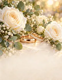 Wedding Rings & Roses