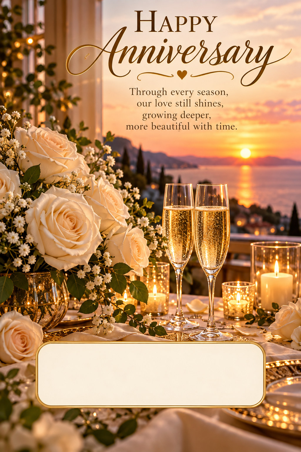 Anniversary greeting card