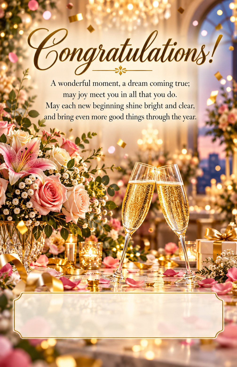 Congratulations greeting card