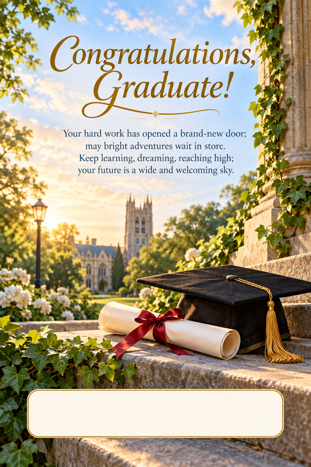 Graduation greeting card
