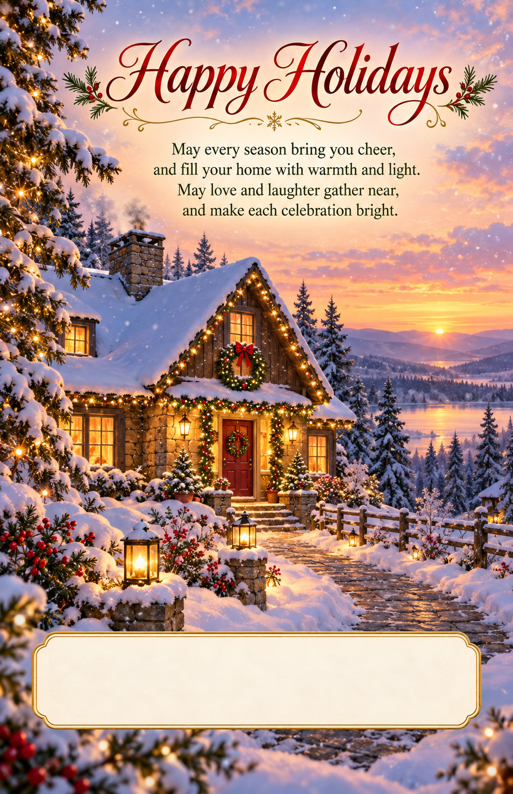 Holiday greeting card