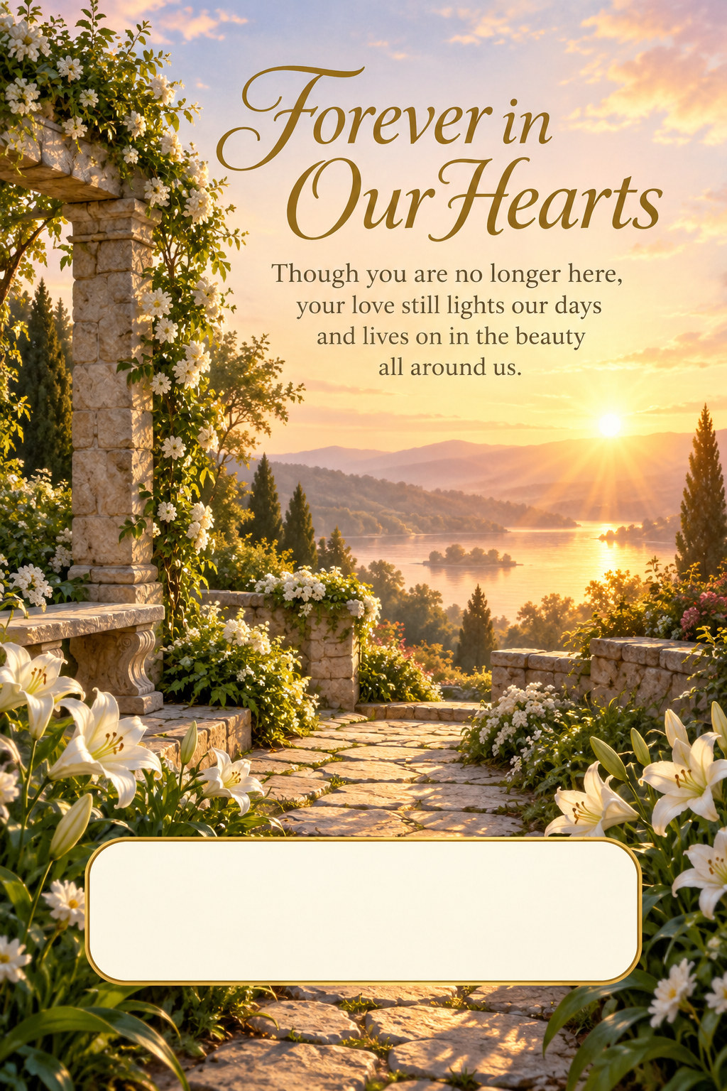 In Memory Of greeting card