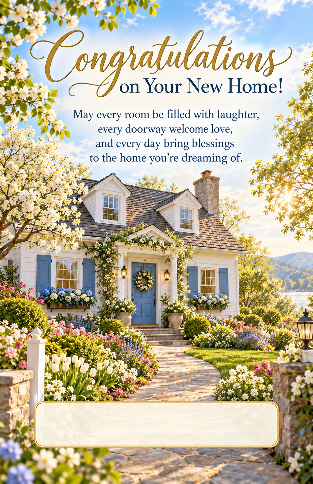 New Home greeting card