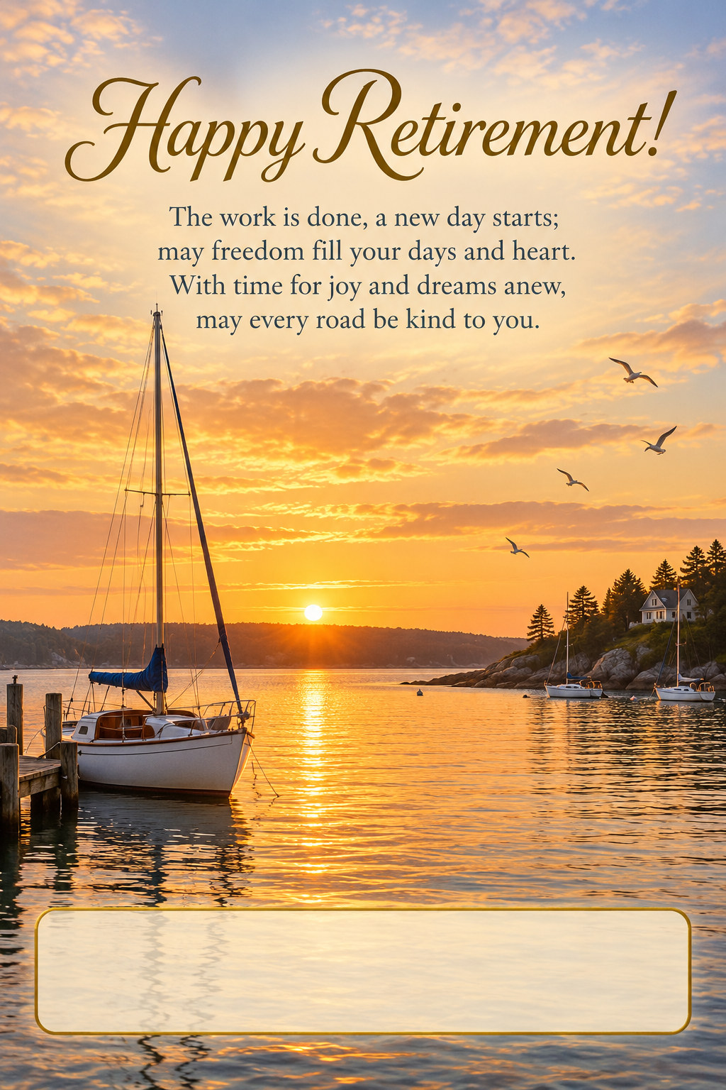 Retirement greeting card