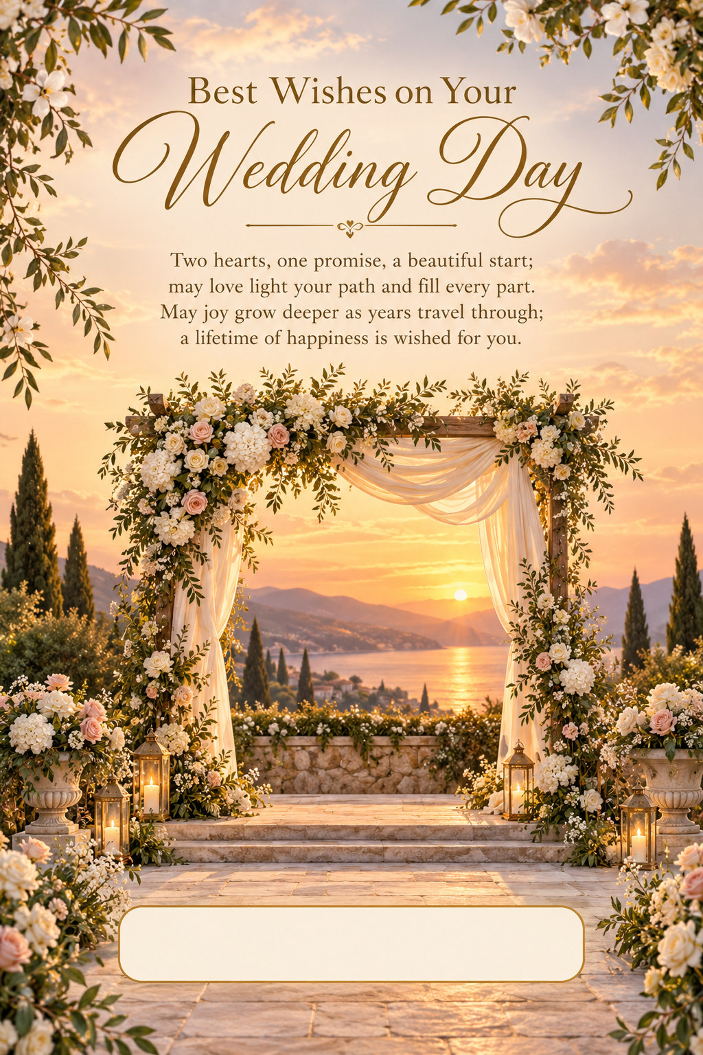 Wedding greeting card