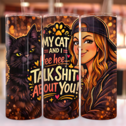 Sassy Black Cat 20oz Tumbler