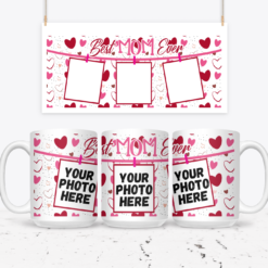 Mom Hearts - Custom Photo Mug