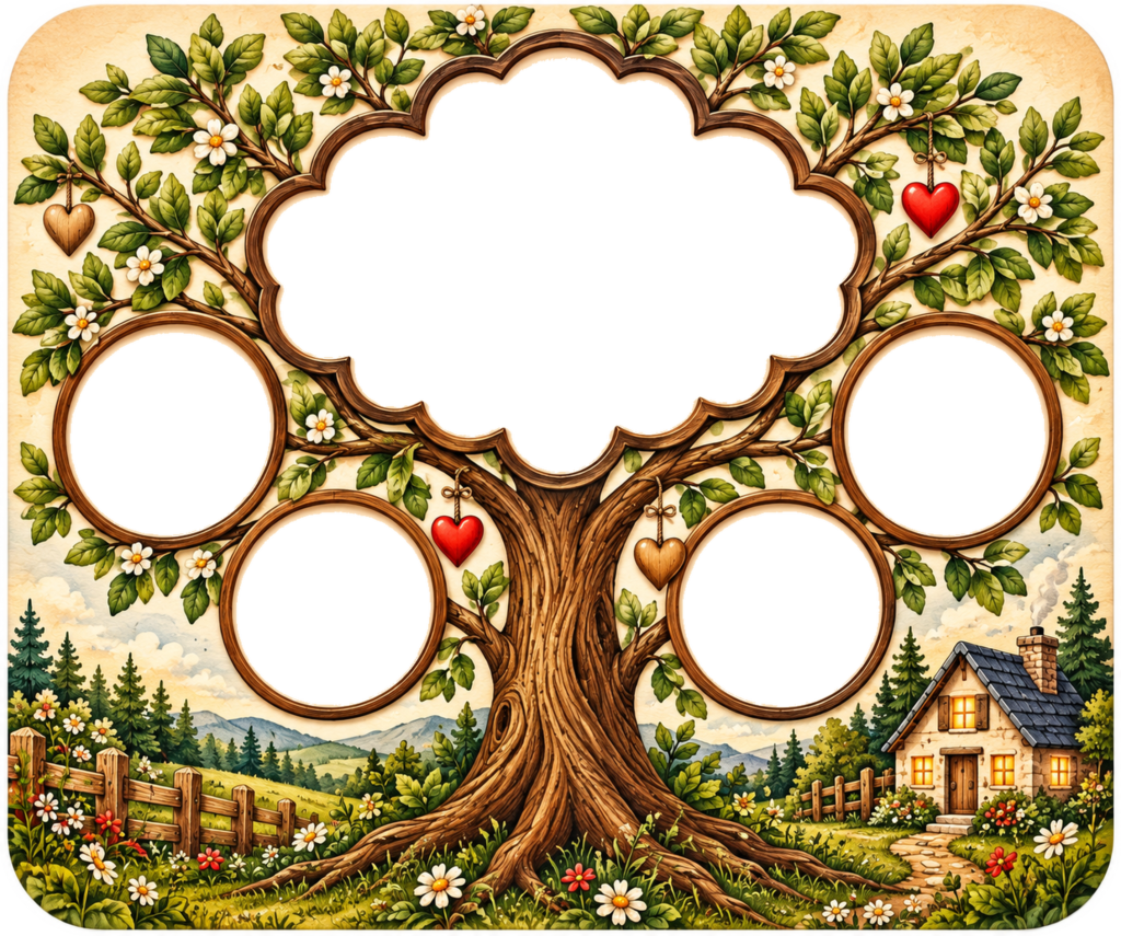 Family Tree Photo Mouse Pad